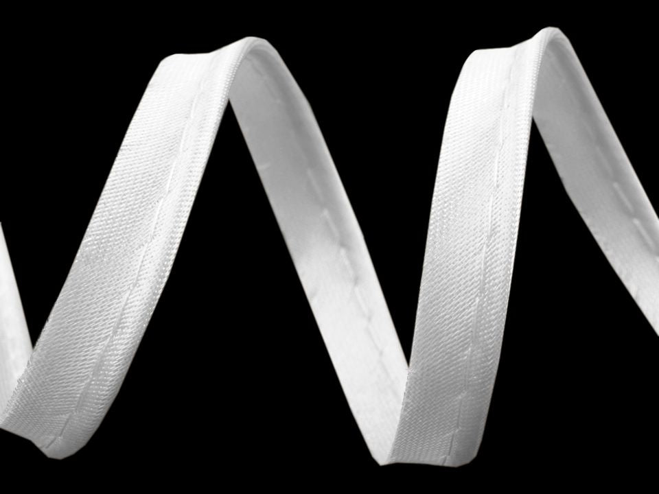 4 m Satin-Paspelband weiß