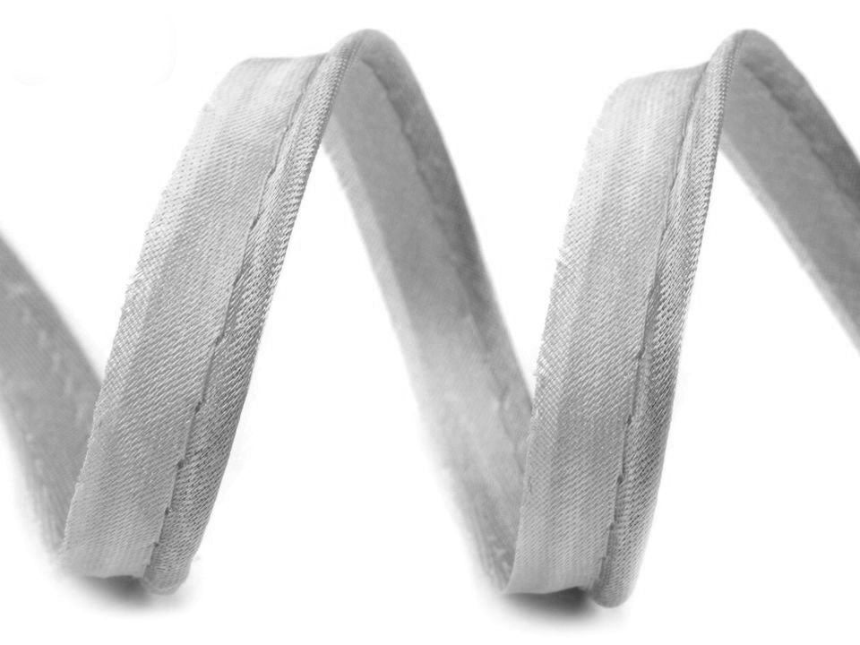 4 m Satin-Paspelband weiß