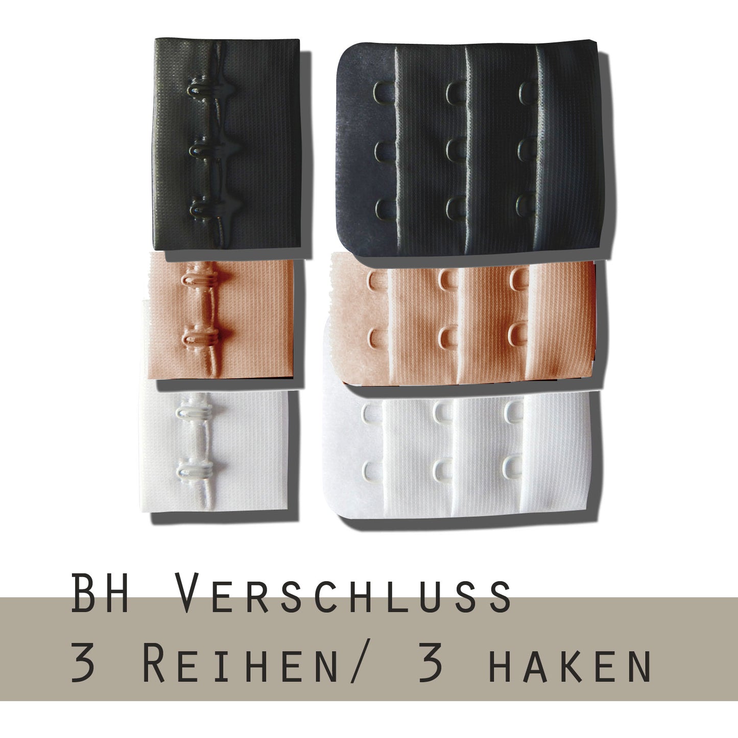 BH Verschluss 3-reihig
