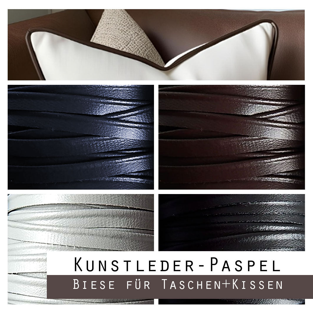 2 m Kunstleder-Paspelband